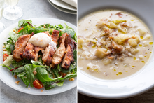 画像をギャラリービューアに読み込む, タンドリーチキンのシーザーサラダ仕立て&田舎風じゃがいもと長葱のスープ(1キット2人前)