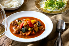 画像をギャラリービューアに読み込む, 若鶏と野菜のスパイシーなスープカレー&2色のアスパラガスのリボンサラダ(1キット2人前)