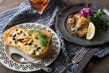 画像をギャラリービューアに読み込む, バターナッツカボチャのクリームグラタン&鶏肉のディアボラ風(1キット2人前)