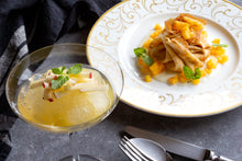 画像をギャラリービューアに読み込む, 【デザートキット】柿のオモニエール キャラメル風味&りんごのコンポートとジュレ~白ワインのグラニテ~(1キット2人前)