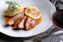 画像をギャラリービューアに読み込む, 鴨のロースト〜レモンキャラメルソース〜サワークリームのマッシュポテト添え&丸ごとトマトとバジルバターのスープ(1キット2人前)