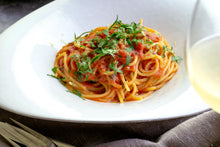 画像をギャラリービューアに読み込む, フレッシュトマトのスパゲッティー レモン風味&豚肩ロースのステーキ バルサミコソース(1キット2人前)