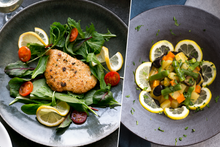 画像をギャラリービューアに読み込む, カジキマグロのシチリア風パン粉焼き&イタリア版ポテトサラダ(インサラータ・ルッサ)(1キット2人前)