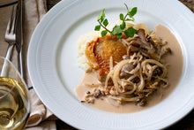 画像をギャラリービューアに読み込む, 若鶏とキノコのビネガー風味 バターライス添え&オクラと林檎のハニーマスタードマリネ(1キット2人前)